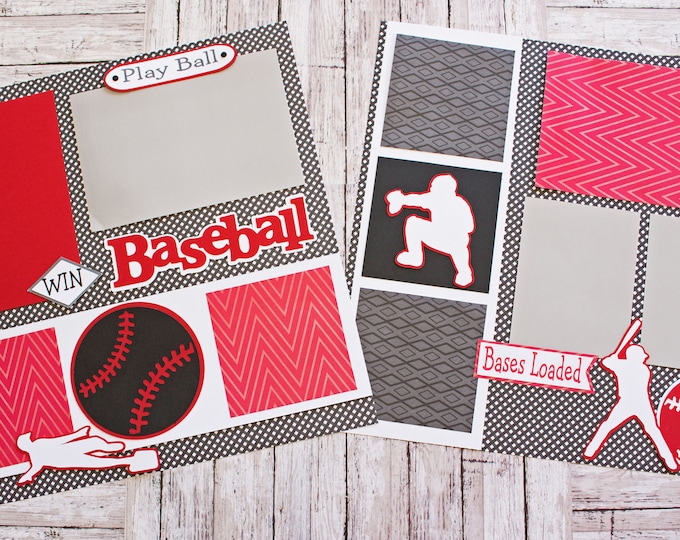 Any Sport, Pick Your Colors, Custom Made, Sports Scrapbook Page Set, Mascot Design, Personalized, Youth Teams, School Spirit, High School