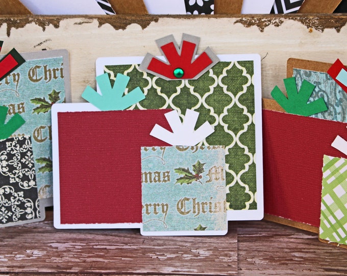 Christmas Present Die Cut, Layered Die Cut, Scrapbook, Embellishment, Christmas, Christmas Die Cut, Christmas Gift, Holiday, Handmade, Tags