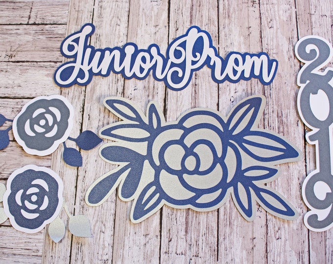 Any Color, Any Year, Junior Prom Die Cut Set, High School Events, Scrapbook, Diecuts, School Dance, Memory Book, Theme Kit, Unique Teen Gift