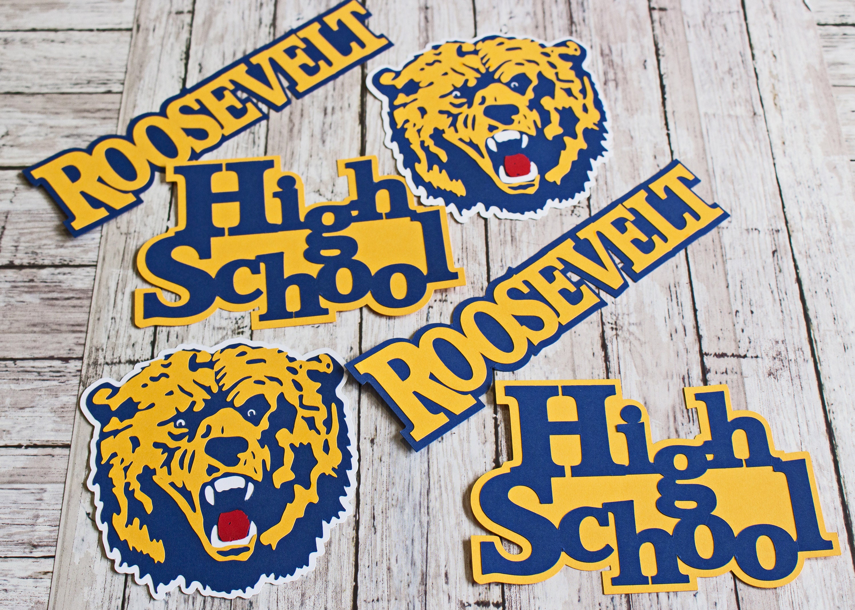 Any Color, Custom Mascot Set, High School, Custom Die Cut Set, High