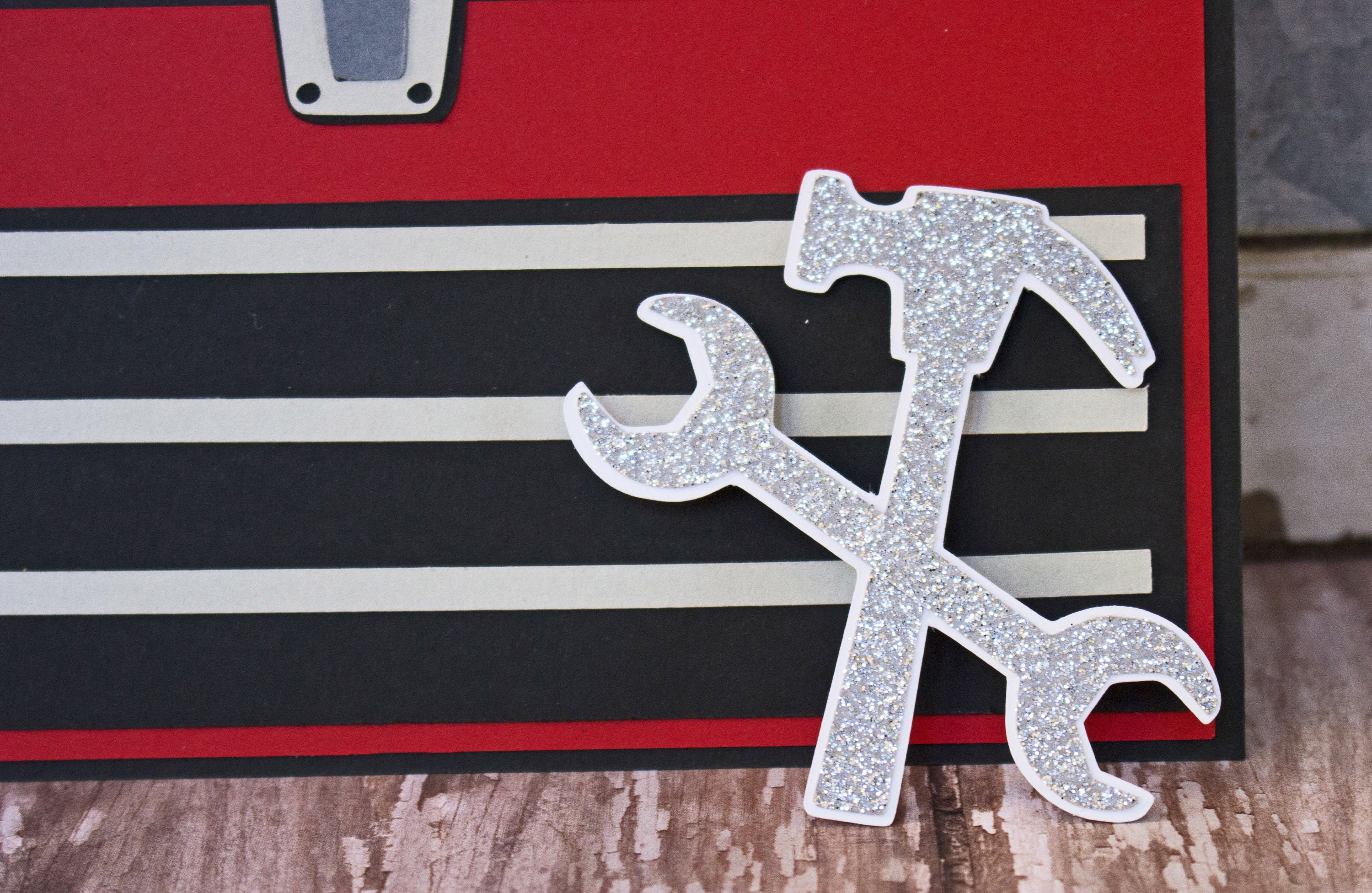 Toolbox Die Cut, Tool Die Cut, Craftsman Die Cut, Handyman Die Cut
