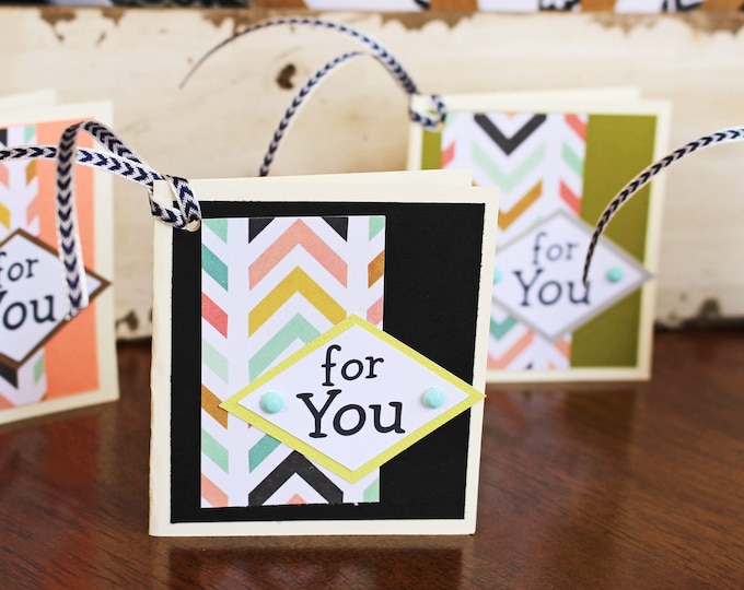 Set of 4, All Purpose Gift Tags, Handmade Gift Tags, Colorful Gift Tags, Gift Tags, Gifts, Tags, Chevron, Tags, Birthday Gift, Gift Tags