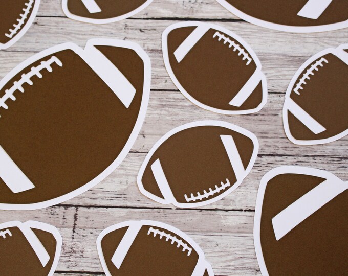Football Die Cuts, Football Scrapbook, High School Die Cut, High School Scrapbook, Sports Die Cut, Team Sport Scrapbook, Handmade Die Cut