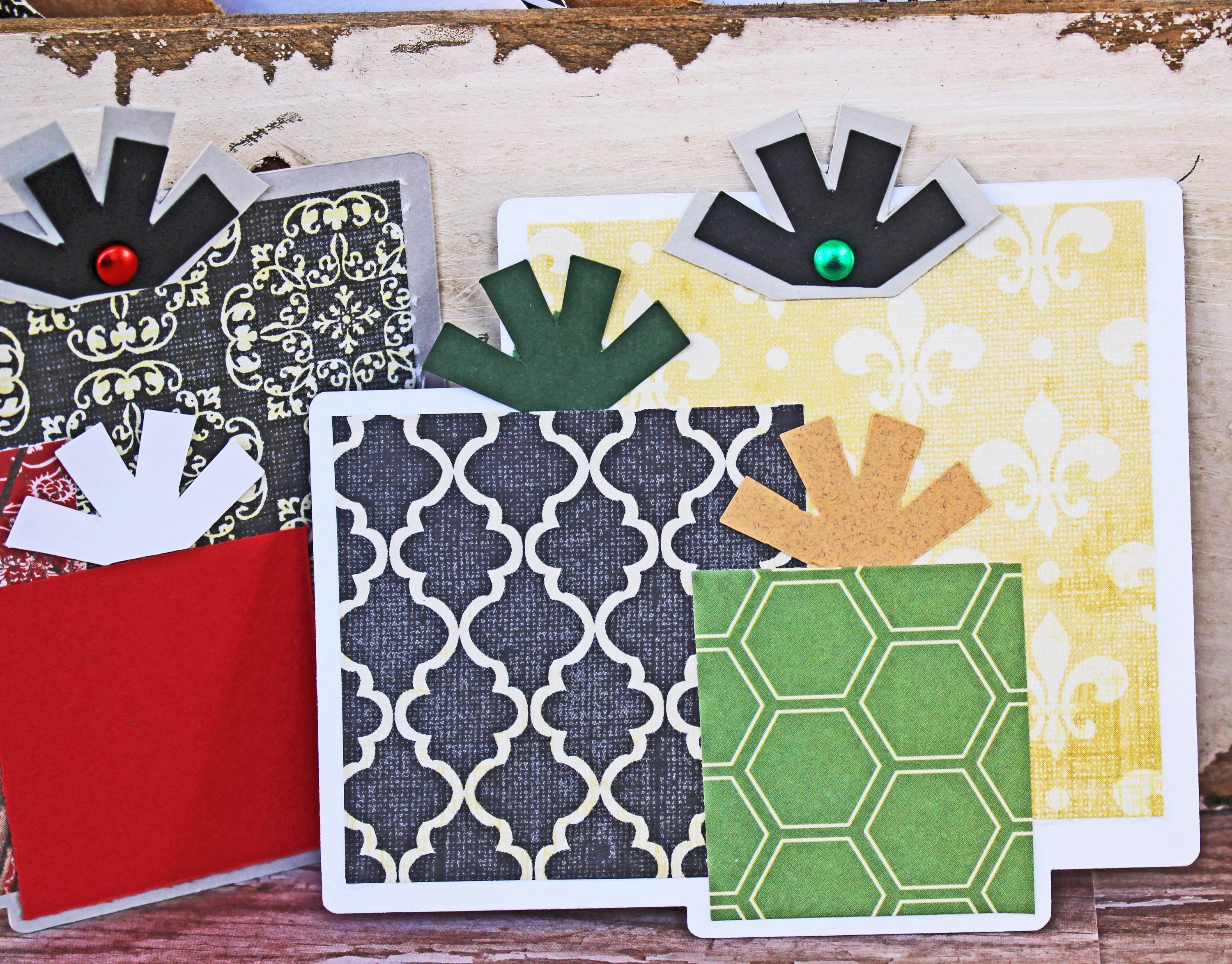 Christmas Present Die Cut, Layered Die Cut, Scrapbook, Embellishment, Christmas, Christmas Die