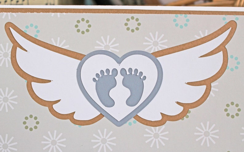 Petits Pieds Avec Des Ailes Dange Carte A La Main Carte De Etsy Petits Pieds Avec Des Ailes Dange Carte A La Main Carte De Etsy