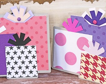 Birthday Present Die Cut, Layered Die Cut, Scrapbook Embellishment, Birthday Scrapbook, Birthday Die Cut, Birthday Gift Die Cut, Handmade