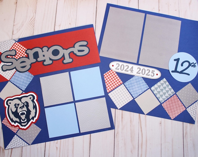 Any Color, Senior Year, High School, Scrapbook Page Set, Scrapbook Page, 12th Grade, School Years, Senior Class, High School Scrapbook Page