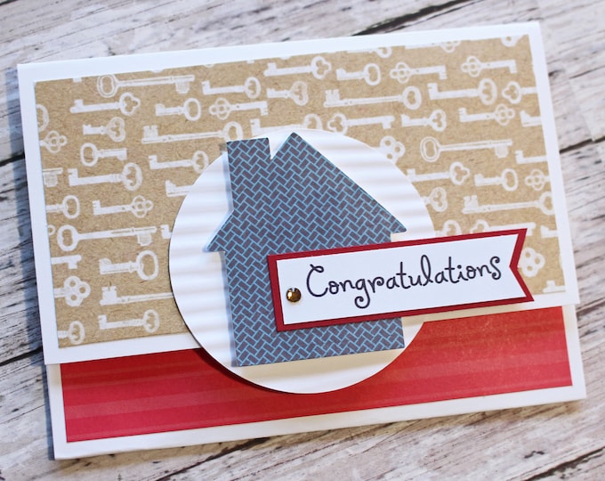 Housewarming Gift Card Holder, New Home Money Card, Handmade Greeting, New Home Congratulations, Housewarming Congrats, Real Estate Realtor