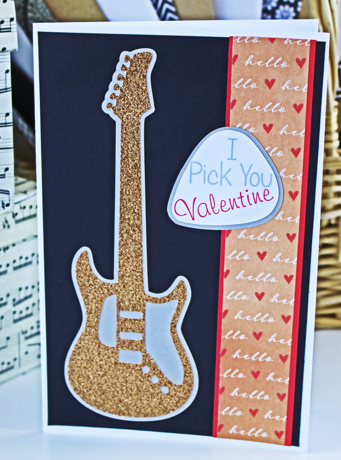 I Pick You Electric Guitar Valentine Card Love Rock And Roll I Pick You Electric Guitar Valentine Card Love Rock And Roll