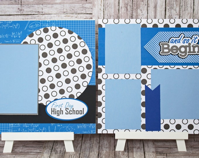 Any Color, First Day, High School, Scrapbook Page Set, Scrapbook Page, High School Scrapbook, High School Years, High School Graduation Book