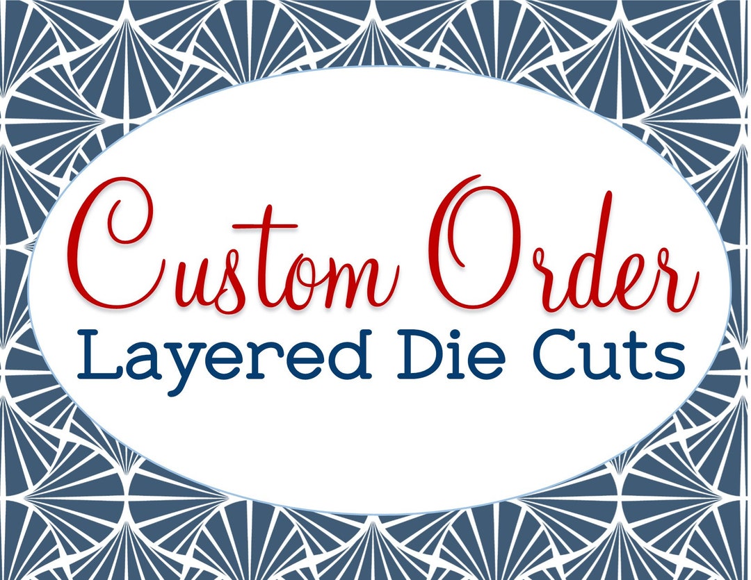 Custom Made, Die Cut Set, Designed From Scratch, Unique Scrapbook