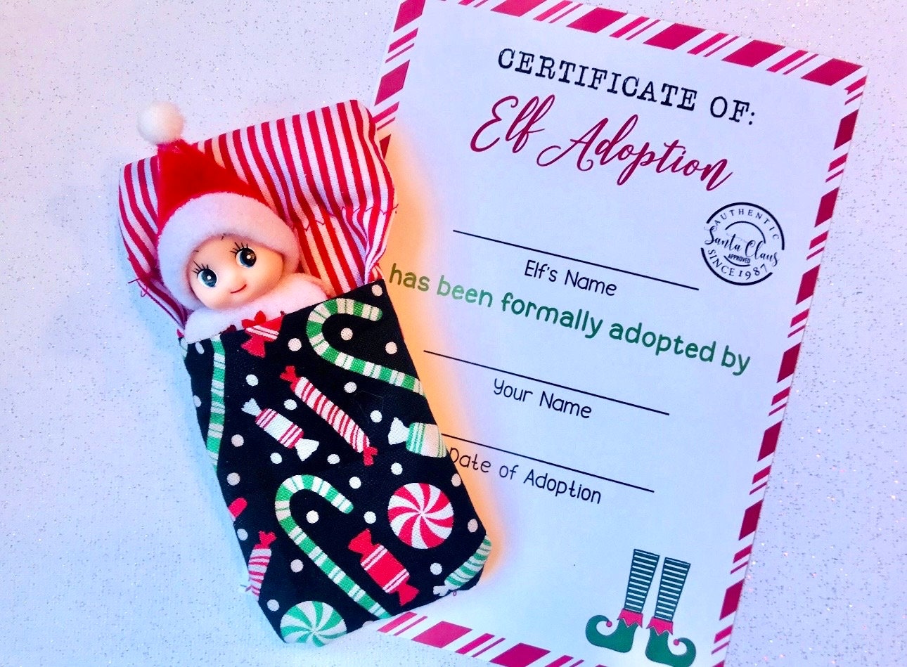 Elf Birth Certificate - Etsy elf-birth-certificate-etsy