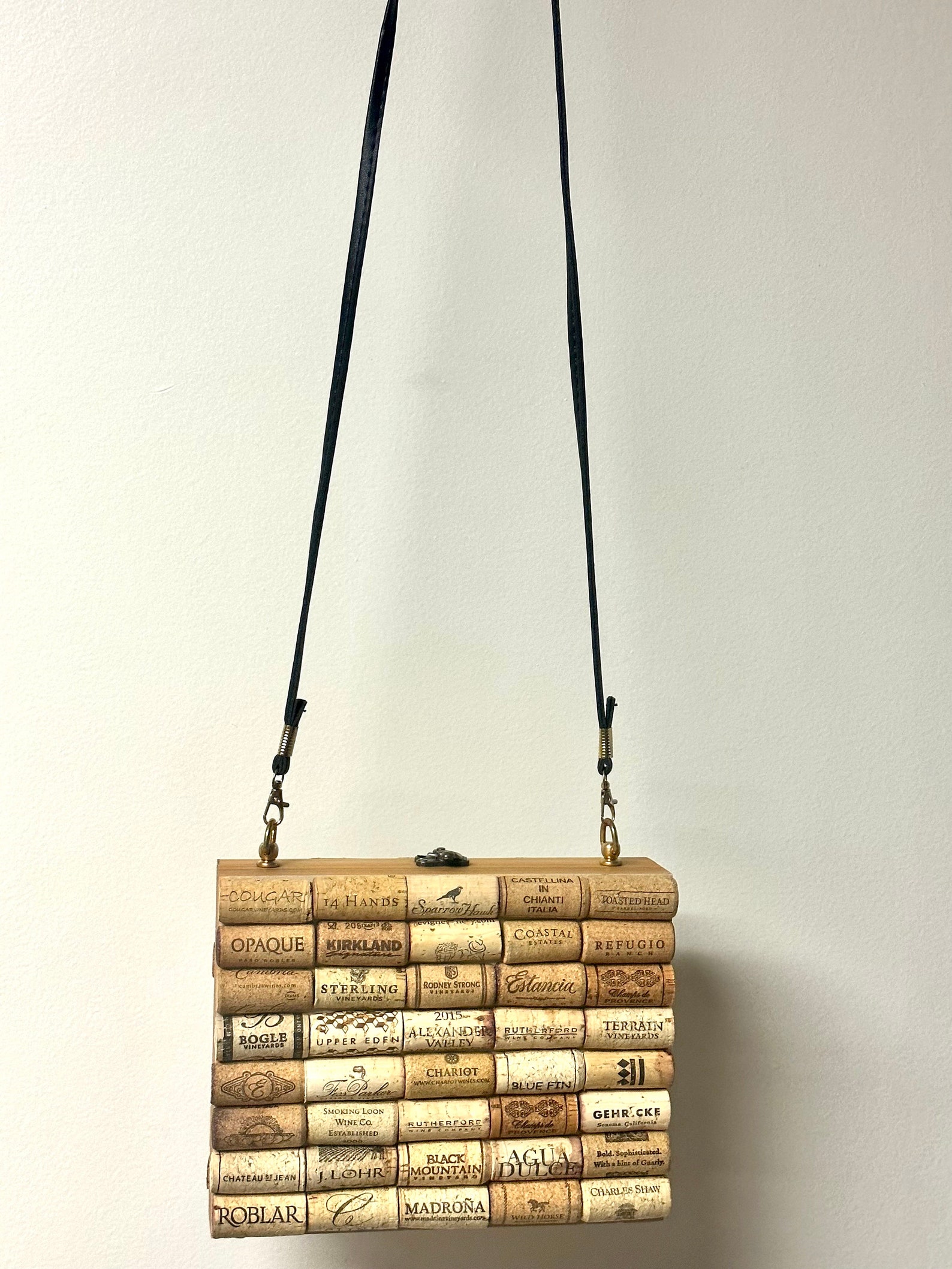 Cigar Box Wine Cork Purse With Custom Hardware & Leather Purse Etsy