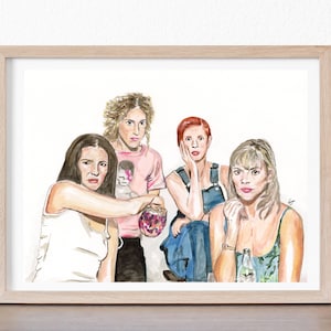 SET OF 6 ART PRINTS SATC Girls in New York fashion illustrations – Lalana  Arts