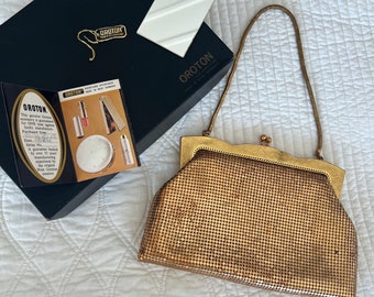 Vintage 1968 Oroton glomesh handbag evening bag