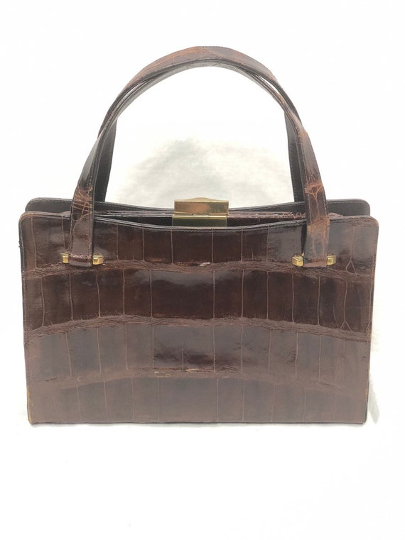 Vintage Bags By Lisa Brown Alligator Crocodile Han