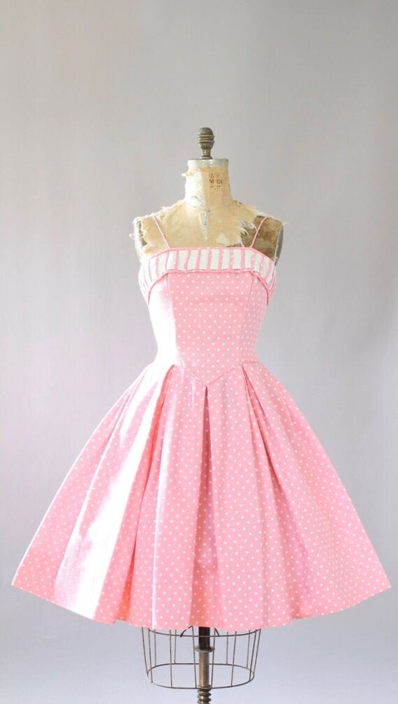 light pink polka dot dress