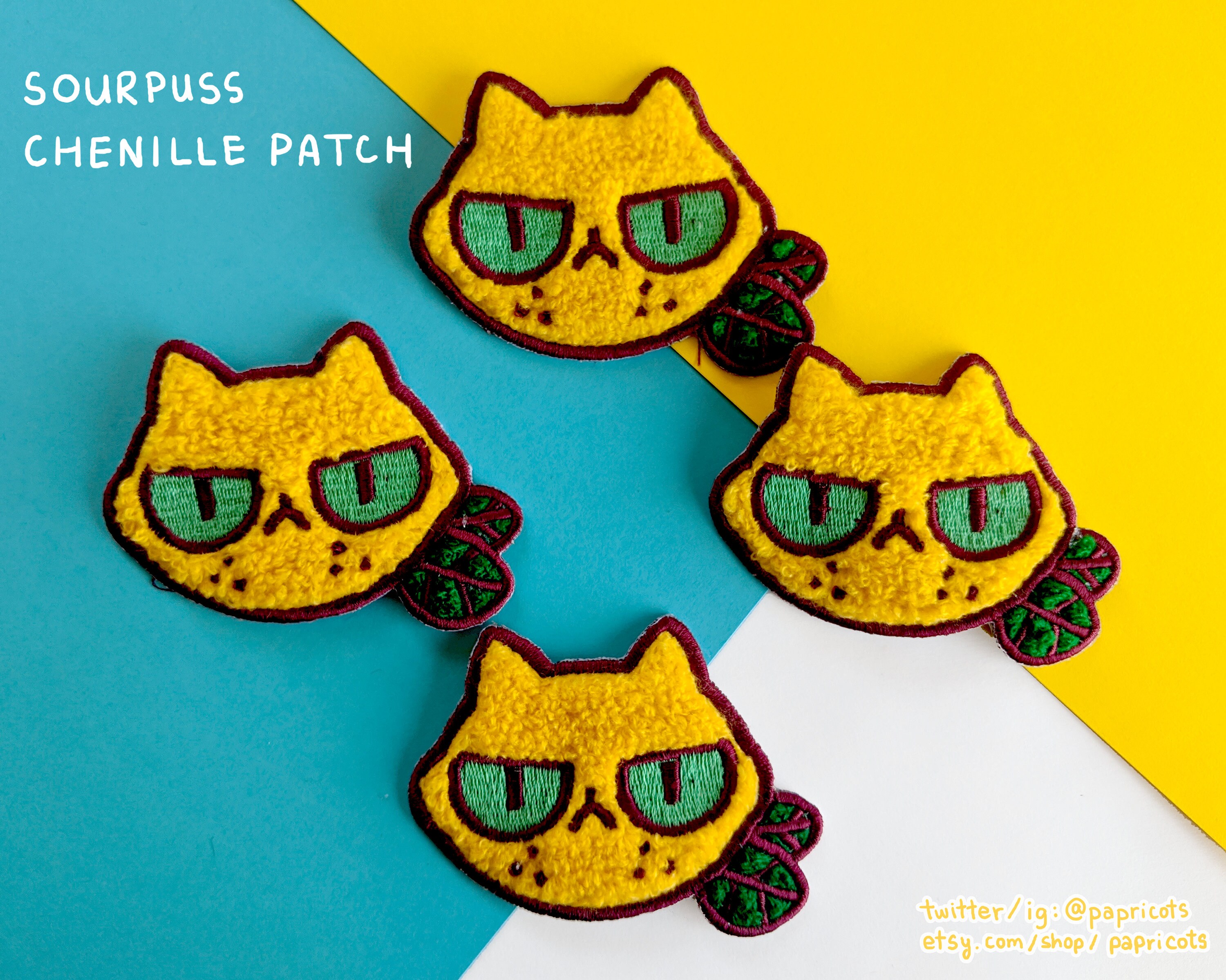 NEW: sourpuss chenille patch