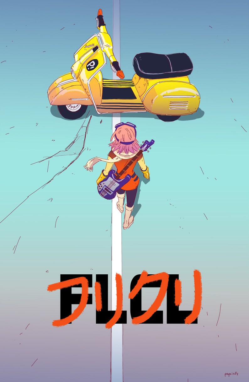 flcl x akira parody poster image 1