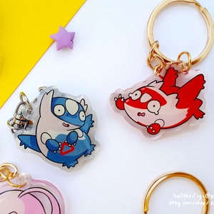 chubby legendary pokemon keychains image 6