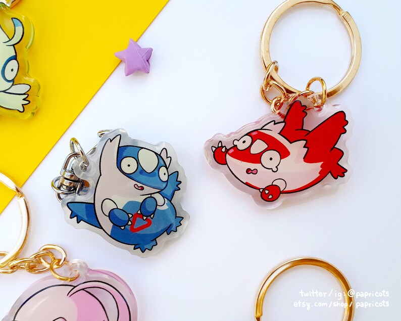 chubby legendary pokemon keychains image 6