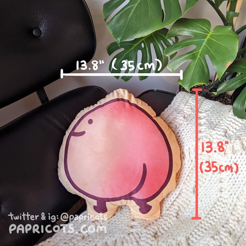 Big Juicy Peach Booty Pillow Plush