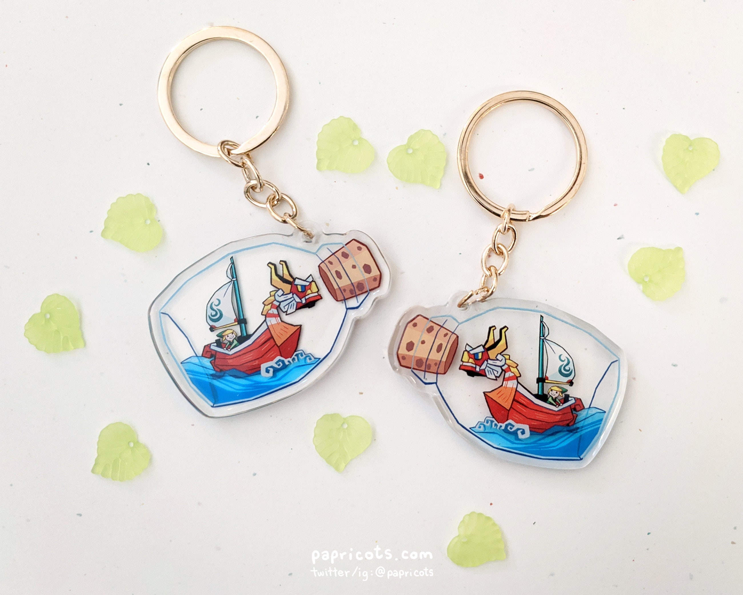 Zelda Wind Waker: King of Red Lions in a Bottle Keychain