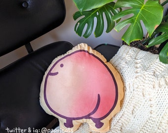 Big Juicy Peach Booty Pillow Plush