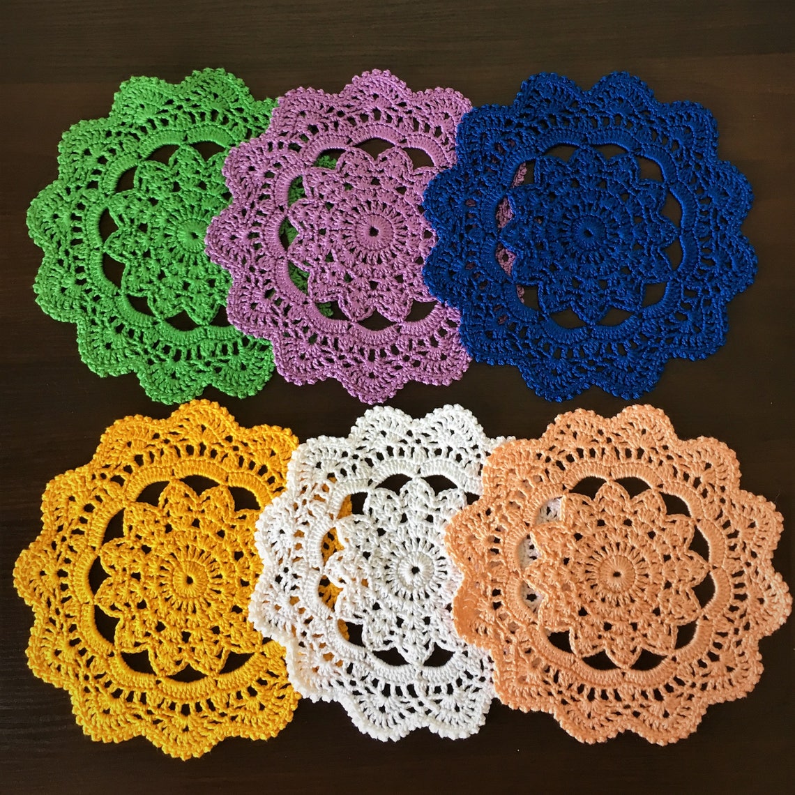 Coffee Table Doily Drink Coasters Centerpiece Doily Etsy