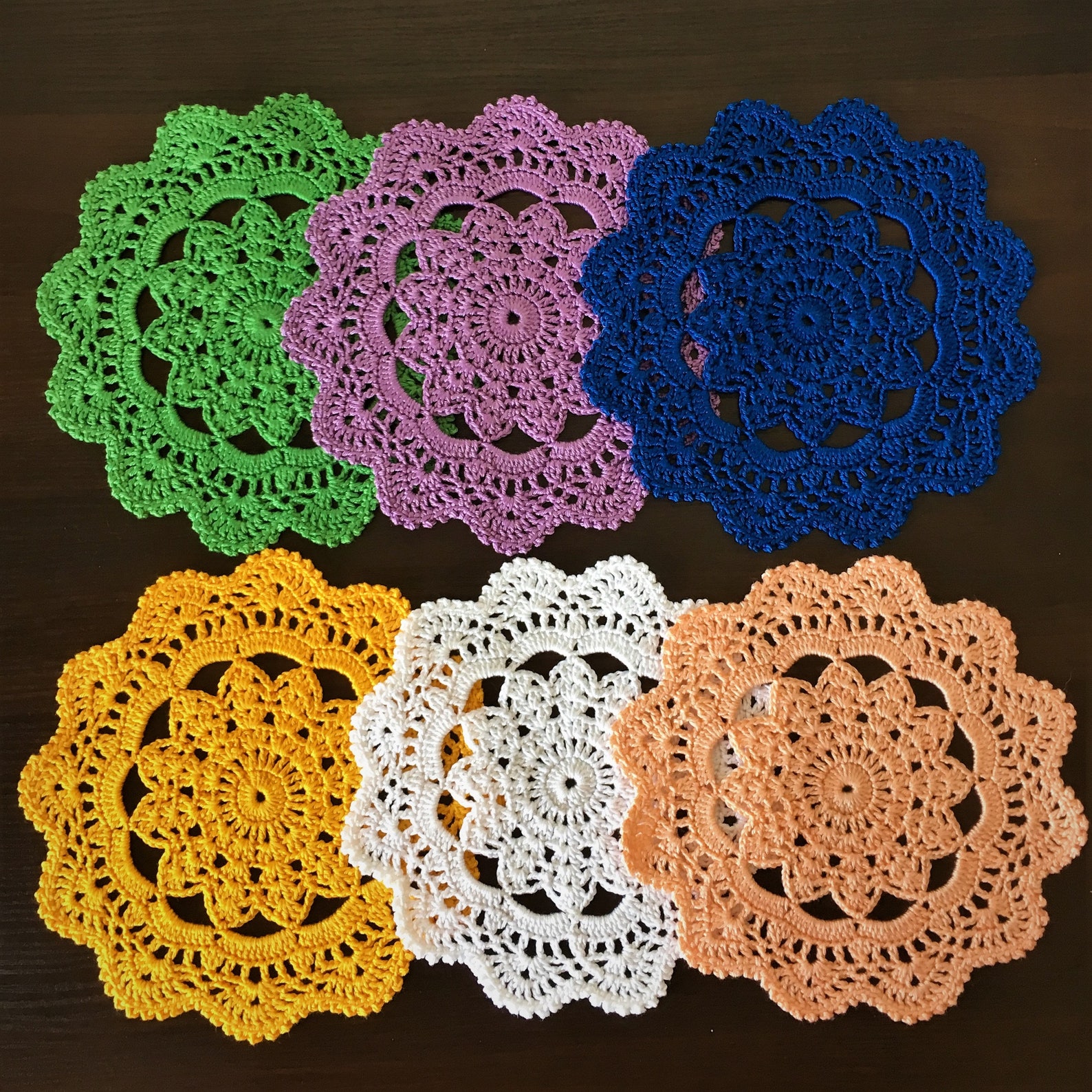 Coffee Table Doily Drink Coasters Centerpiece Doily Etsy