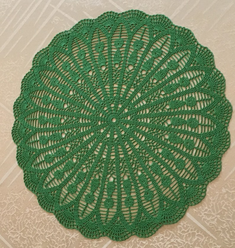 Coffee Table Doily Table mat Kitchen accessory Round Etsy