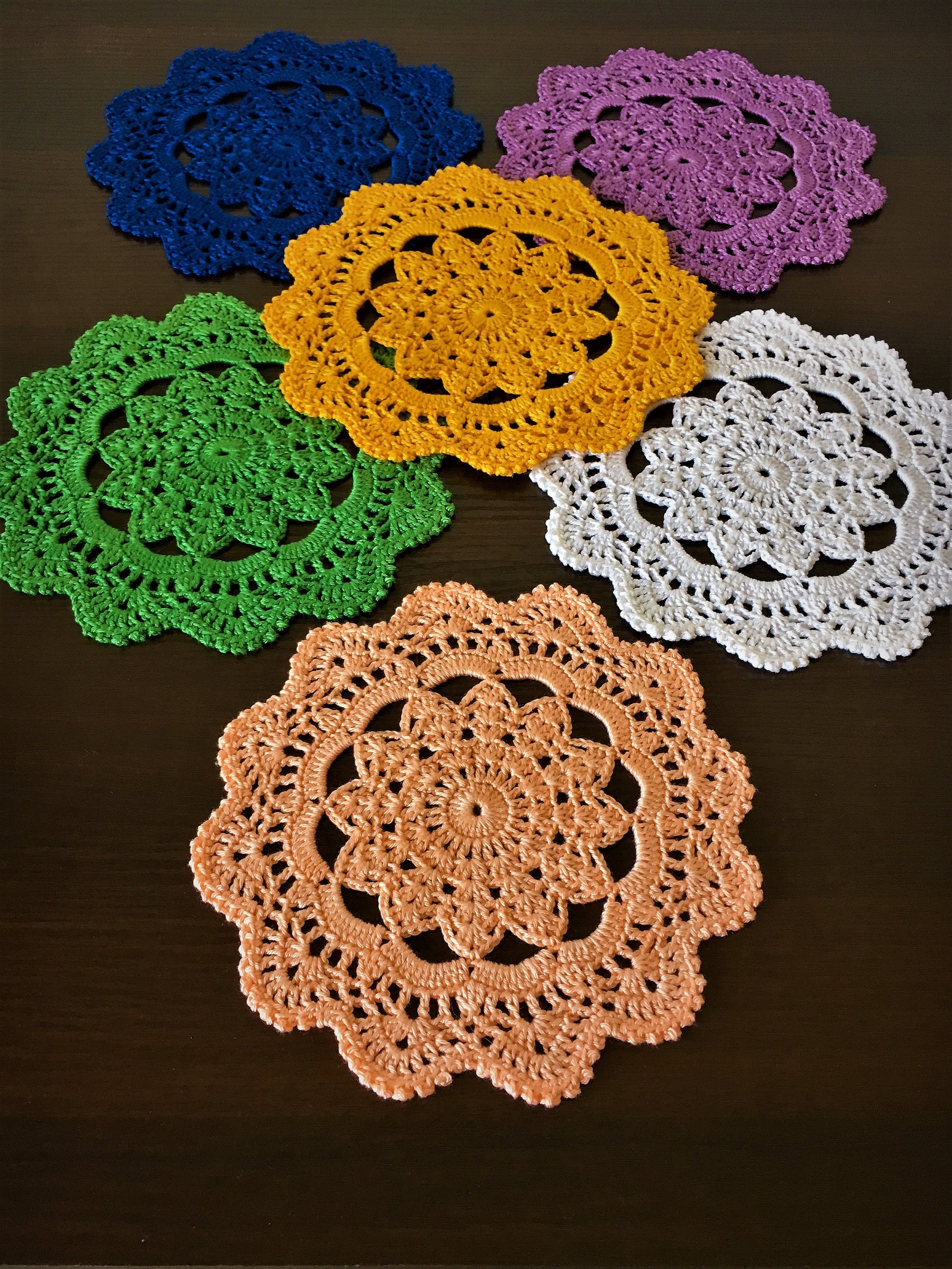 Coffee Table Doily Drink Coasters Centerpiece Doily Etsy