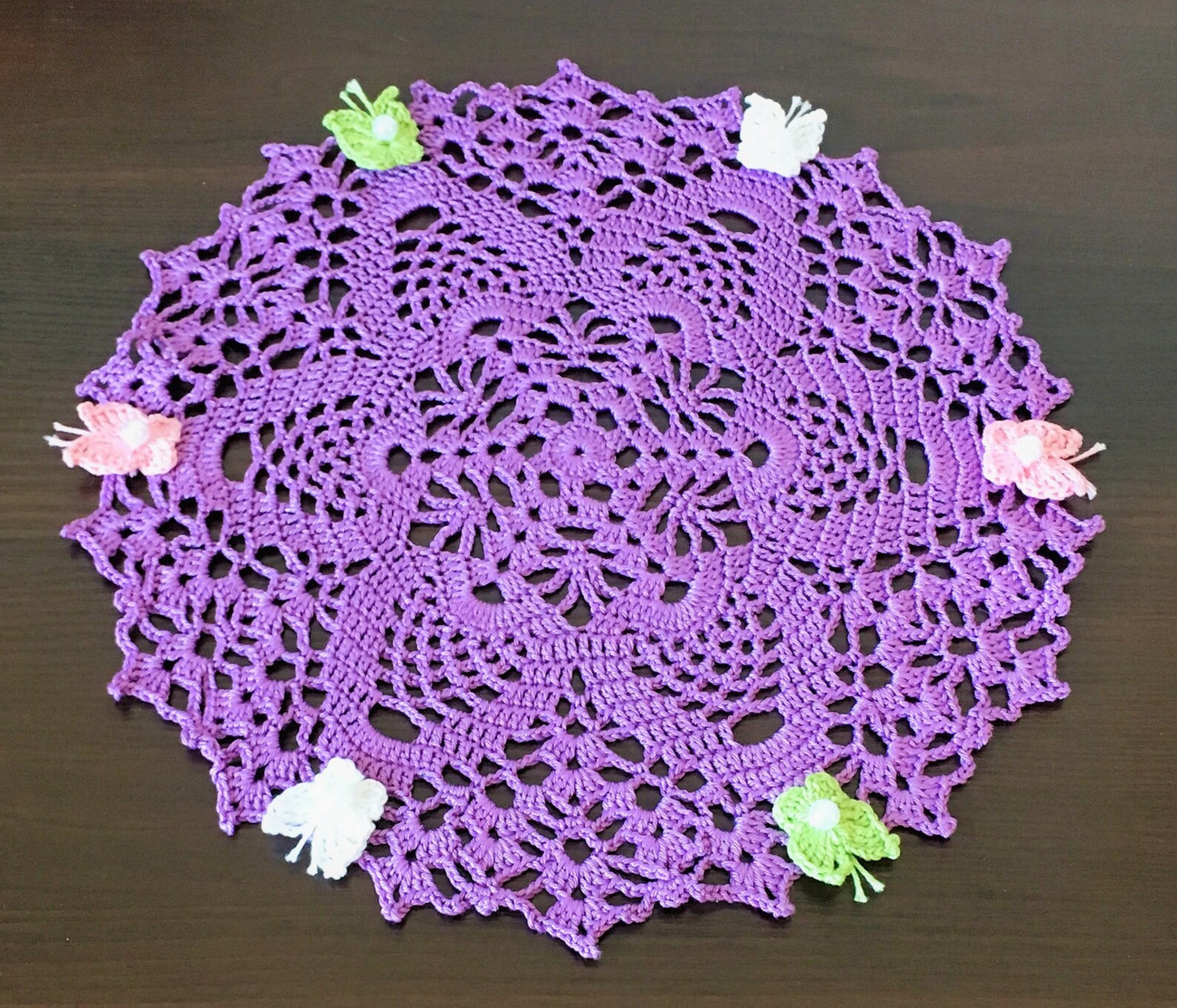 Lilac napkins table decoration Central napkin handmade crochet Etsy