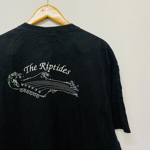 Vintage Y2K The Riptides Band T-Shirt / Power Pop / Indie Pop / 00s Band / Rare / Streetwear / Black / XL