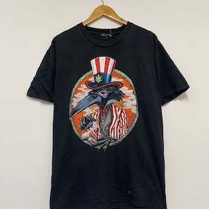 Vintage 90s The Black Crowes “ High Of The Moon Tour 1993 Band T-Shirt / Blues Rock / Music / Concerts / Live / Streetwear / Black / L