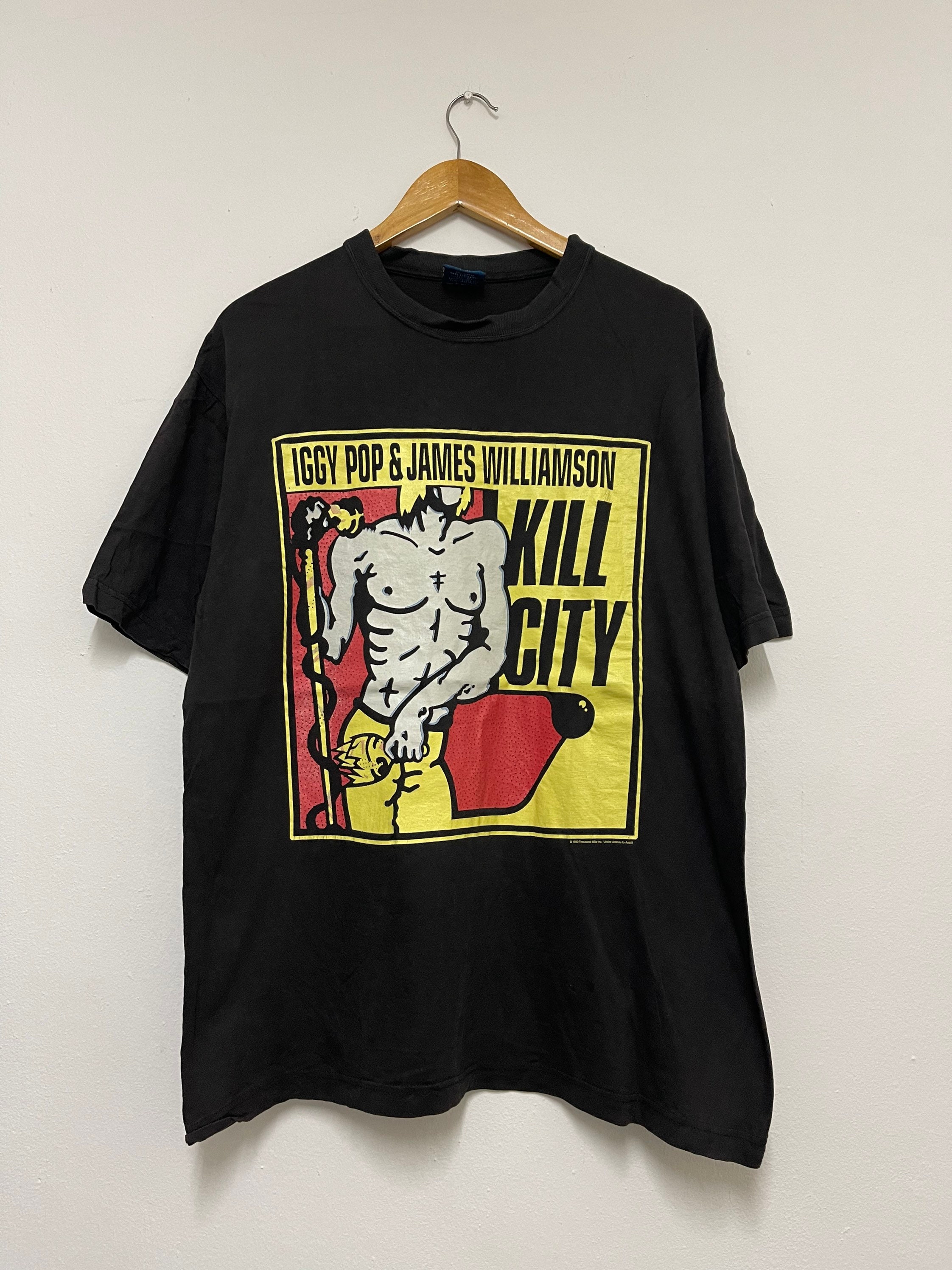 IGGY POP Tシャツ 90s ヴィンテージ コピーライト フォト IGGY POP Tシャツ 90s ヴィンテージ コピーライト フォト