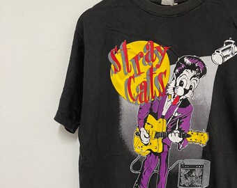レア 珍品 Stray Cats 80年代 ヴィンテージ Tシャツ 古着 80s Stray Cats Tシャツ ストレイキャッツ ビンテージ - メルカリ