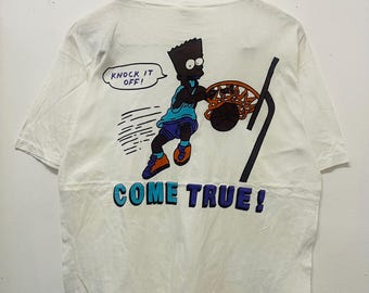 Vintage 90s Bart Simpson T-Shirt / Parody / Cartoons / Animation Series / Short Sleeve / Streetwear / Fashion / Funny Tee / Promo / L