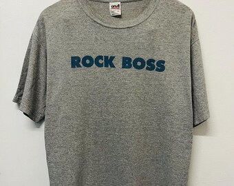 Camiseta vintage Rock Boss de los años 2000 / Grabaciones / Música grunge / Rock alternativo / Ropa urbana / Música estadounidense / Gris / M
