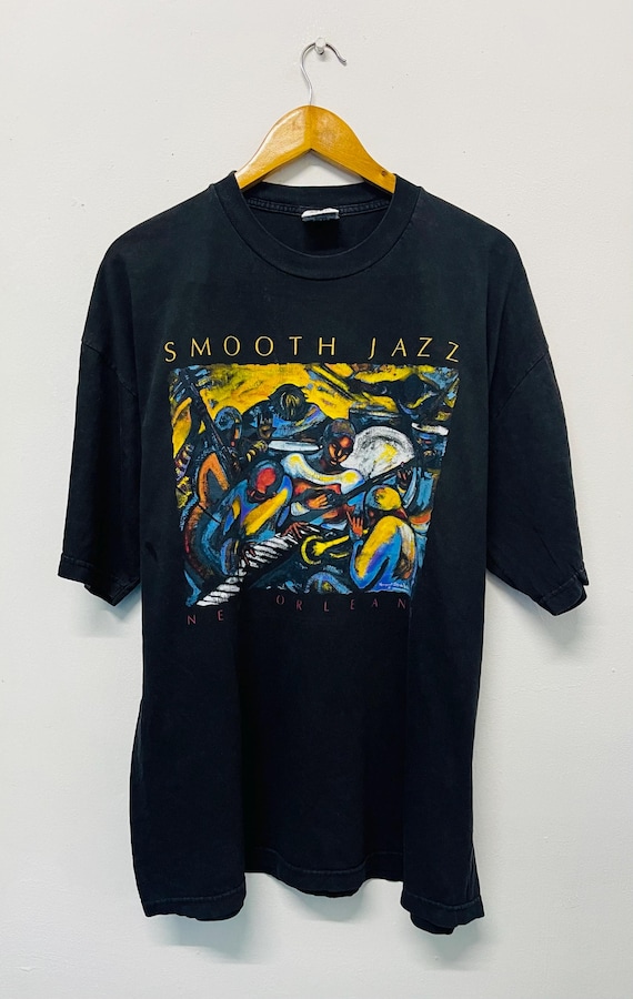 Vintage 90s Smooth Jazz : Margaret Slade Kelley Artwork T-shirt 