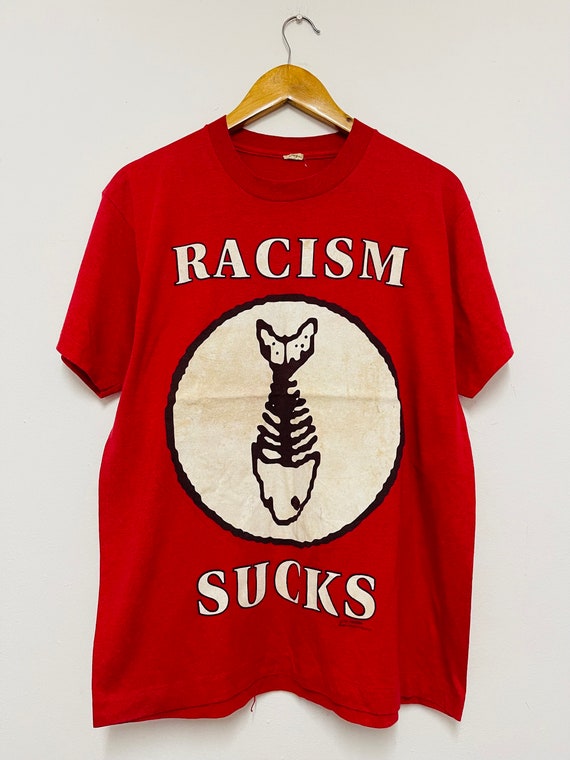 90s FISH BONE RACISM SUCKS フィッシュボーンTシャツ Vintage 90s Fishbone Band : Racism Sucks 1991 Funk Rock Music T