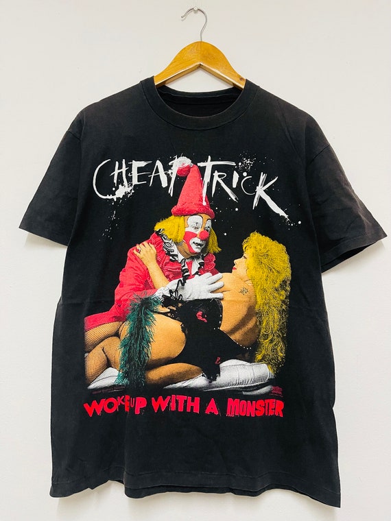 Vintage 90s Cheat Trick : Woke up With the Monster 1991 Music T-shirt /  Power Pop / Rock Music / Tour / Punk / Streetwear / Black / L - Etsy UK