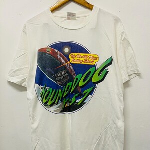 Vintage 90s Houndog : Across The Rainbow 1996 Band T-Shirt / Japan Rock / Japan Music / Yume No Shima / Streetwear / White / L