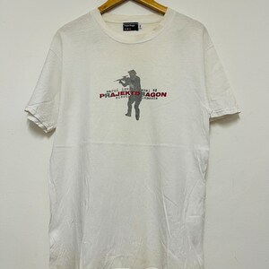 Vintage 90s Project Dragon  : Marui Invitational 1998 T-Shirt / Futura Laboratories / Rave  / BSF  / Tokyo Street / White / Distress / M
