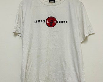 Vintage Y2K LP “Underground Nu Metal Music Band T-Shirt T-Shirt / Alternative Metal / Rare / Streetwear / White / M