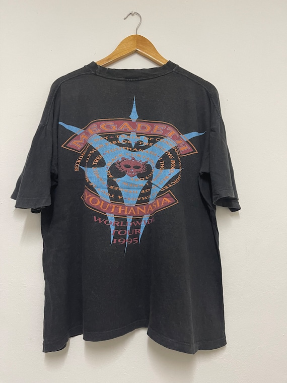 Vintage 90s Megadeth Youthanasia 1994 Heavy Metal T-shirt / Rock