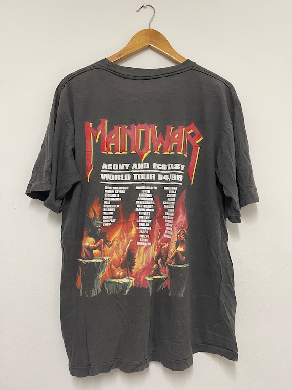 MANOWAR AGONY AND ECSTASY Tシャツ 94/95 Vintage 1994-95 Manowar tour t-shirt Agony and Ecstasy | eBay