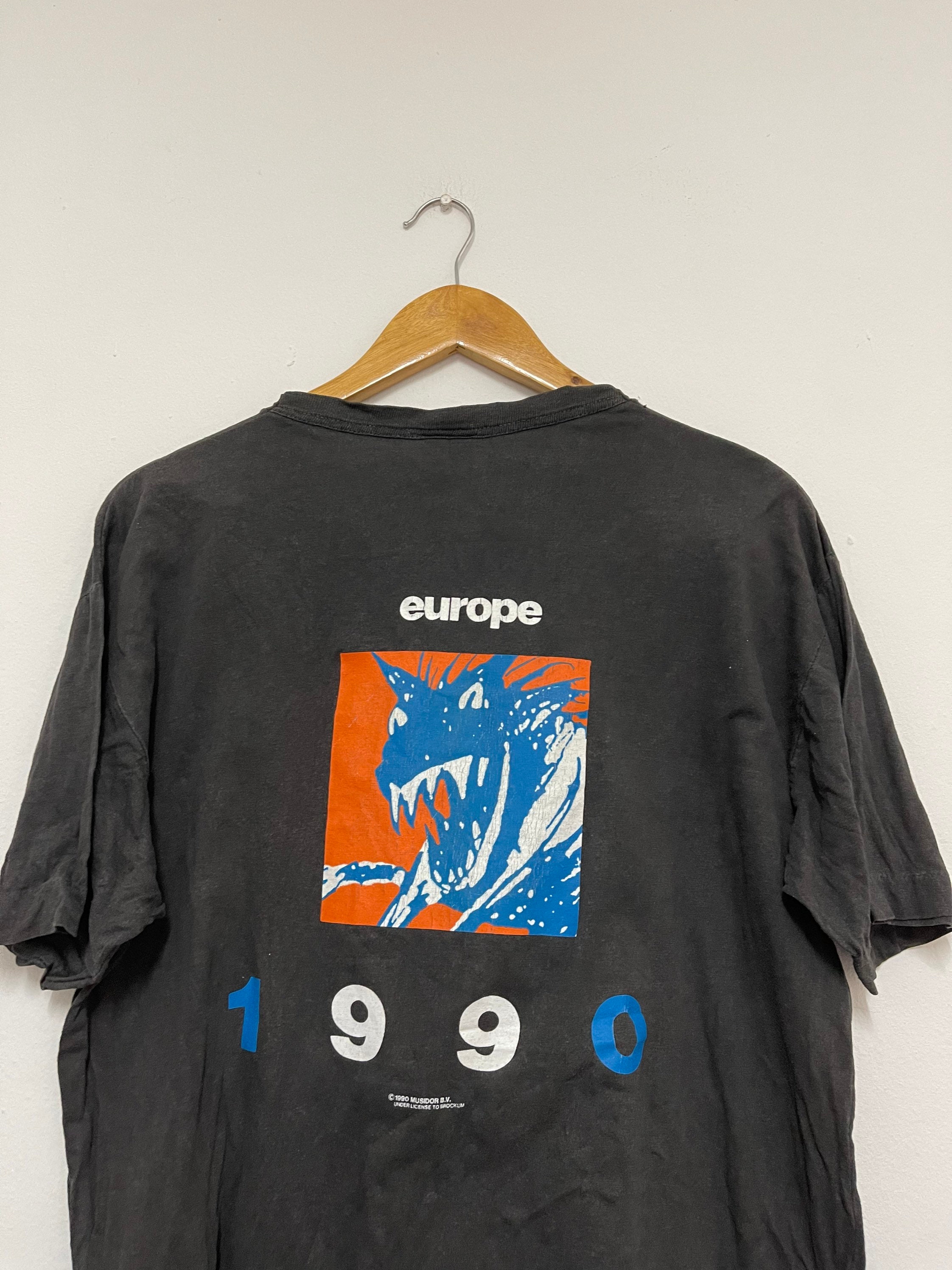 Vintage 90's the Rolling Stones “europe 1990 Rock N Roll Band T