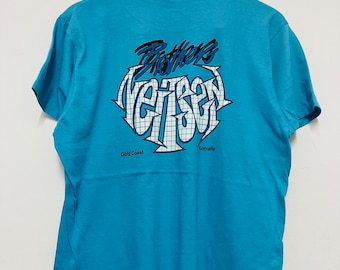 Vintage 80s Brother Neilson : Gold Cost T-Shirt / Skate Surf / Surfing / Skateboarding / Streetwear / Brands / Artwork / Blue / M