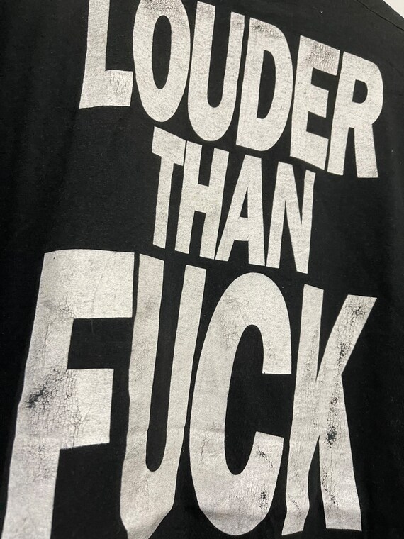 Vintage 90s Ice-t “ Louder Than Fuck “ World Tour Rap T-shirt  